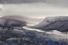 Riverscape - 63 by SUNIL KALE (Artist), Painting | Mojarto