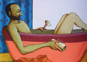 Bathroom Philosophy by Viraj Jaulkar, Painting | Mojarto