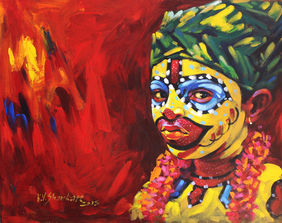 Tiger 13 by K V Shankar, Painting | Mojarto