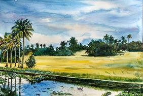 Landscape 5 by Prabhakaran, Painting | Mojarto