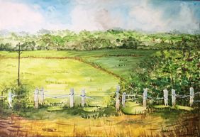 Fields by Kajal Nalwa, Painting | Mojarto