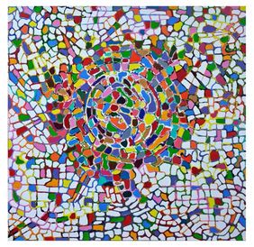 Abstraction in Kaleidoscope by Pooja S.I, Painting | Mojarto