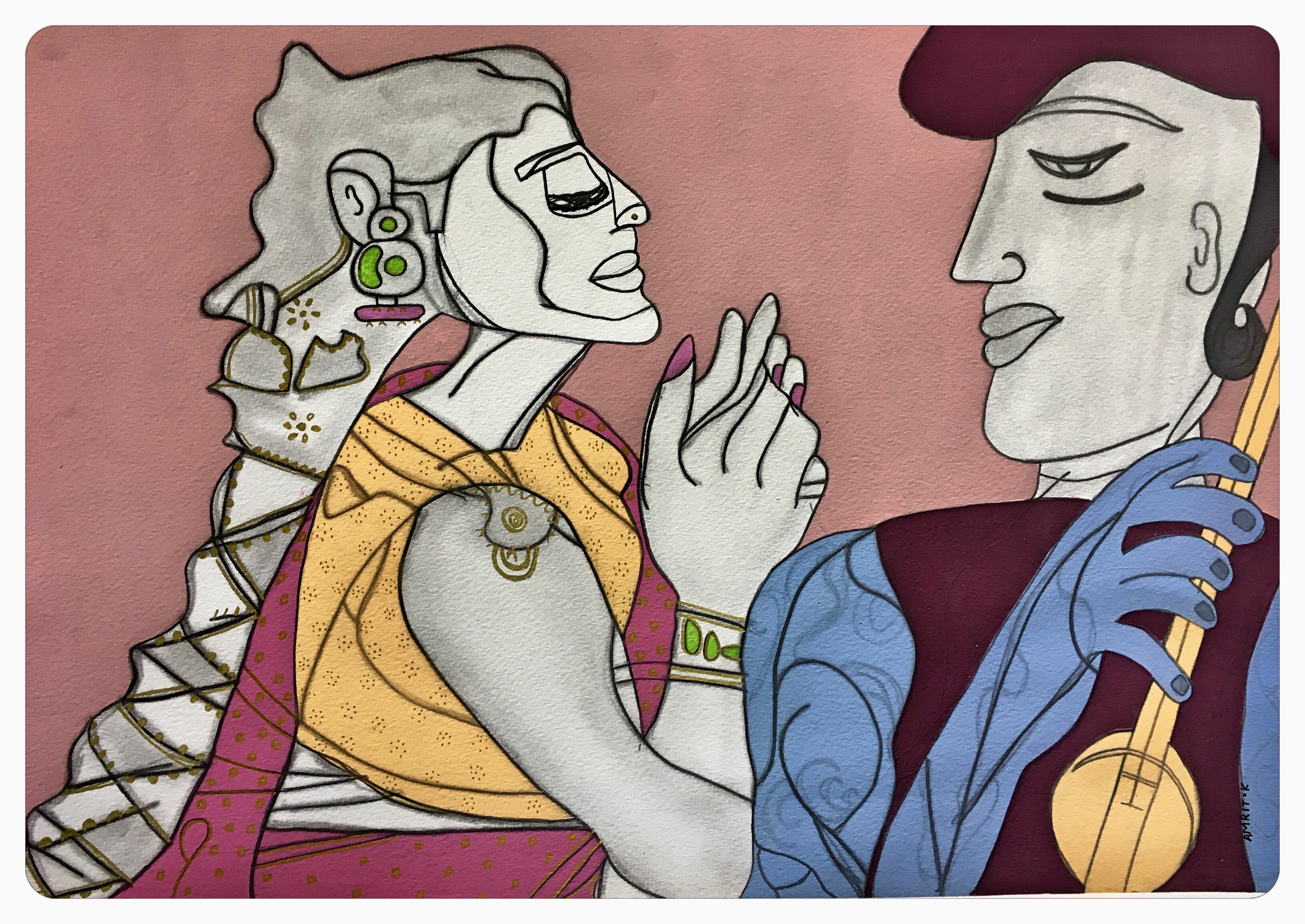 Aradhana by Amrit Khurana, Painting | Mojarto