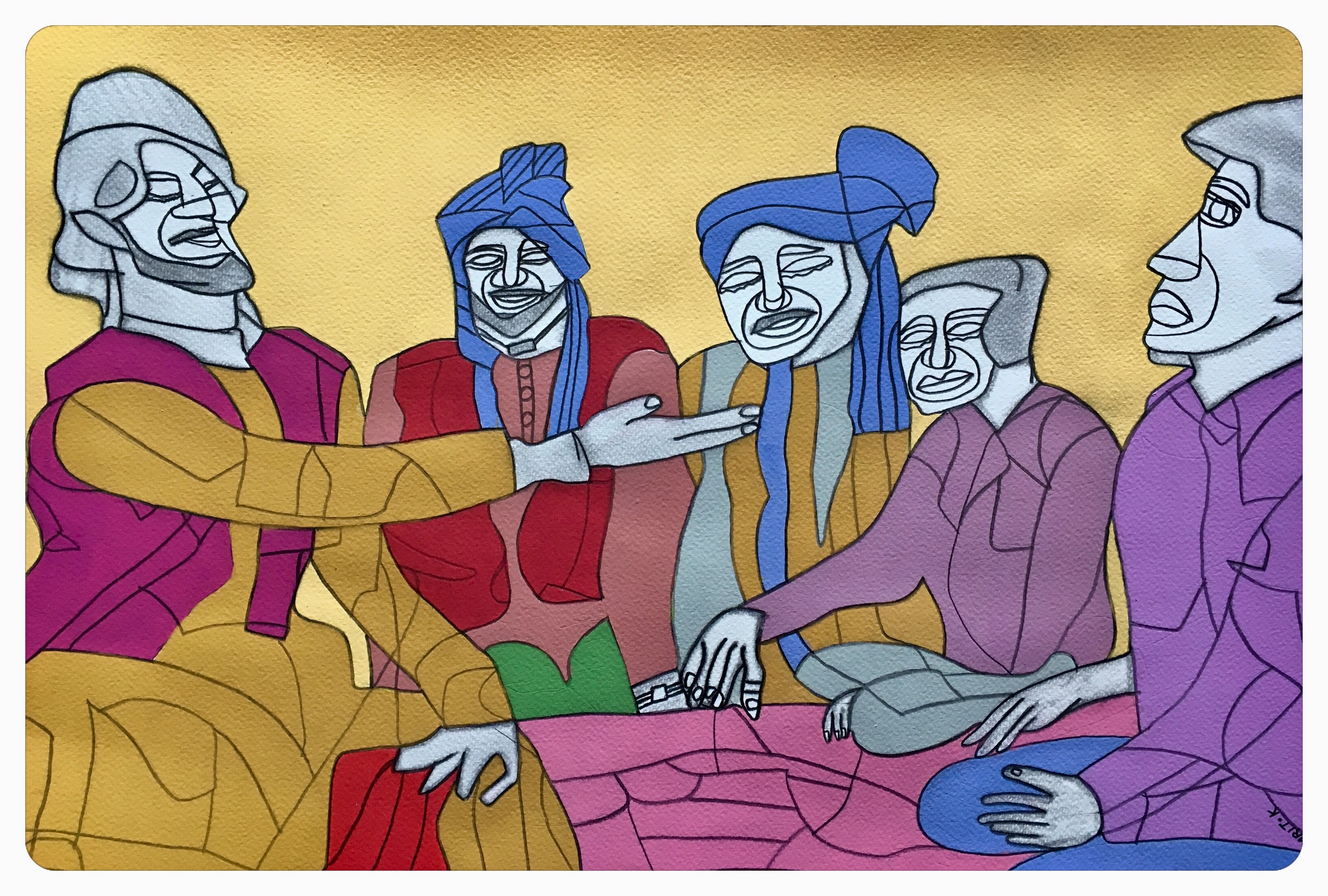 Zanjeer by Amrit Khurana, Painting | Mojarto