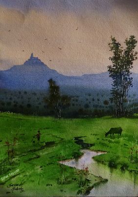 Before Rain by Sohel Sayyad , Painting | Mojarto