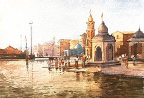 Godavari Nashik by Ananda Ahire, Painting | Mojarto