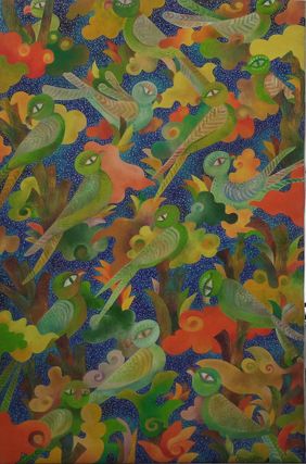 Gossip by Chaitali Chatterjee, Painting | Mojarto