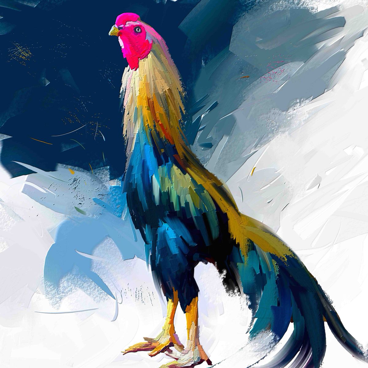 Rooster - 15 by The Print Studio Online | Mojarto
