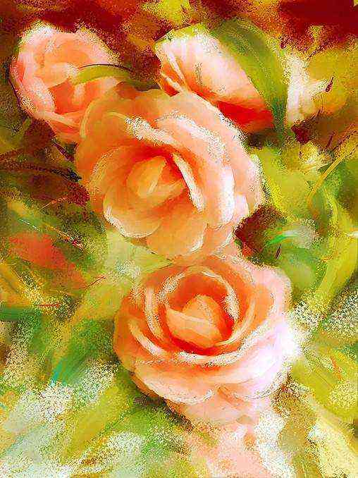 Soft Roses - 111 by The Print Studio Online | Mojarto