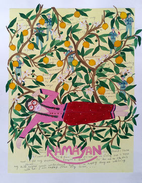 Jo jahan hein wahin rahe by Sonal Varshneya, Painting | Mojarto