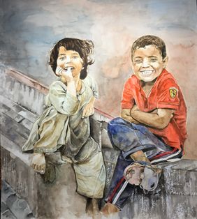 Happy Hearts by Ria Das, Painting | Mojarto