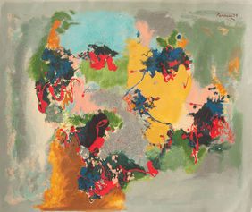 The Conductor by Ratan Parimoo, Serigraph | Mojarto