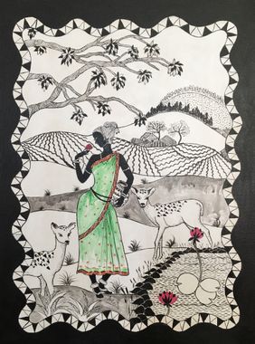 Radha by Anjali mittal, Painting | Mojarto