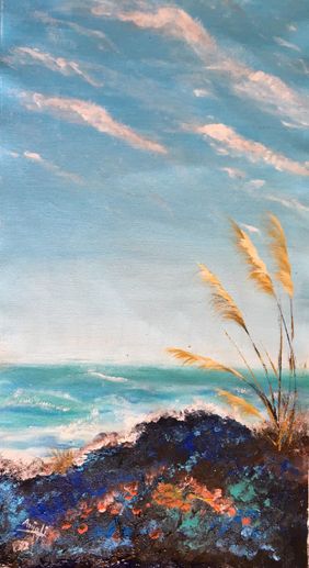 Weeds by the sea  by Anjali mittal, Painting | Mojarto