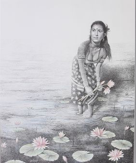 Kamala by Milind  Ambadas  Varangaonkar, Painting | Mojarto