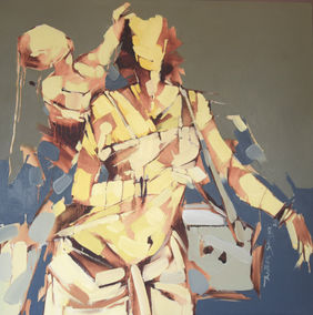 Music Player with child by Wilson Souza, Painting | Mojarto