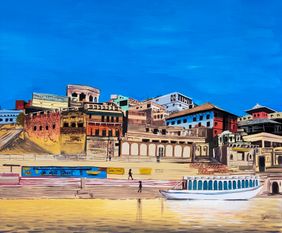 varanasi by D Shiva Prasad Reddy, Painting | Mojarto