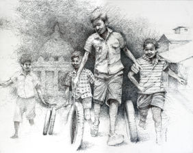 Rural Fun by Vijay Shelwante, Painting | Mojarto