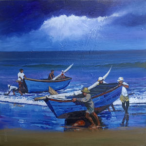 Sea Scape - Harne bandar by Vijay Shelwante Online | Mojarto
