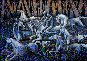 The Night Journey by Ranjith Raghupathy, Painting | Mojarto