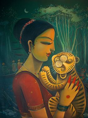 Bonbibi by Sumon Naskar, Painting | Mojarto