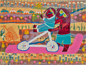 couple in love by Lakhan Singh Jat, Painting | Mojarto