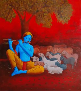 Gopala by Pallavi Dutta, Painting | Mojarto