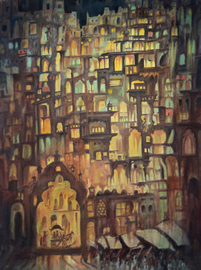 Untitled by B N Arya by B.N Arya, Painting | Mojarto