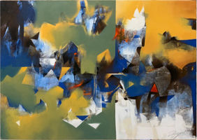 Abstract Landscape by Divyesh Bagdawala , Painting | Mojarto