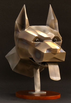 Dog Pitbull by sanjay sarkar, Sculpture | Mojarto