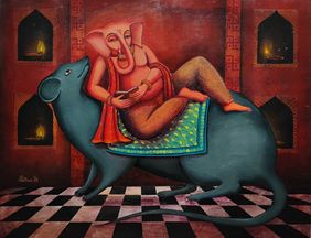 Mushakraaj by Pallavi Dutta, Painting | Mojarto