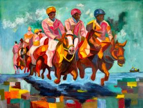 An Uncertain Bet by Kaushal Parikh, Painting | Mojarto