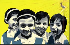 innocent smile by Sushant Panda, Painting | Mojarto