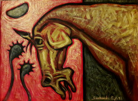 Outdoor from indoor. by Snehhendu Pal, Painting | Mojarto