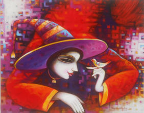 Untitle -i by santosh chattopadhyay, Painting | Mojarto