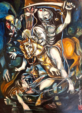 Victory by Tapan Chattopadhyay, Painting | Mojarto
