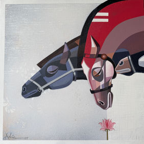The Aesthetics of Energy BE V by Ashis Mondal, Painting | Mojarto