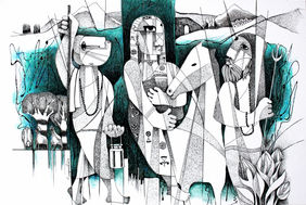 THE JOURNEY by  Nageswara Rao, Painting | Mojarto
