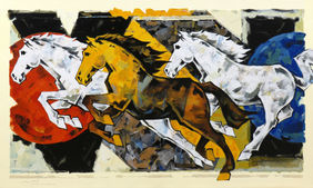 HORSE SERIES 288 by Devidas Dharmadhikari, Painting | Mojarto