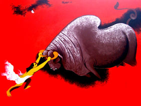 Struggle of life by Prakash Pore, Painting | Mojarto