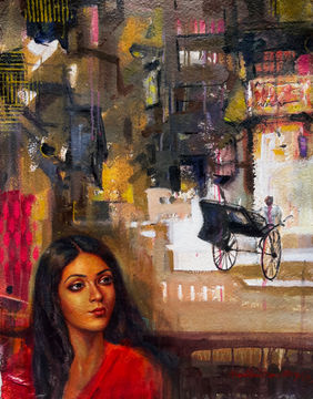 Kalpana by Harisadhan Dey, Painting | Mojarto