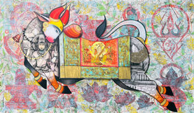Nandishwara by Ashok Rathod, Painting | Mojarto