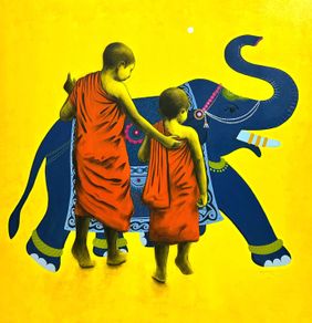 Auspicious Path by Yashpal Kamble, Painting | Mojarto