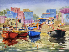 "Spiritual Heart Of India " - xx by Moinuddin Mullick, Painting | Mojarto