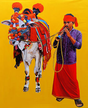 INDIAN CULTURE 7 by Sujit Karmakar, Painting | Mojarto
