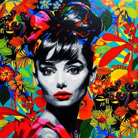 AUDREY HEPBURN 3 by Sujit Karmakar, Painting | Mojarto