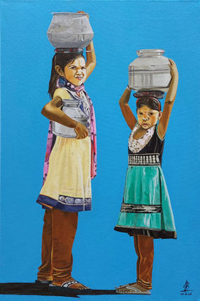 Thirst 09 by Tejal Bhagat, Painting | Mojarto