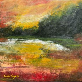 A Simple Melody by Tvesha Singh, Painting | Mojarto