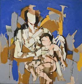 Mother and Child V by Wilson Souza, Painting | Mojarto