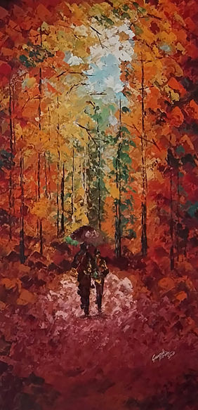 The happy couple by Ganesh Panda, Painting | Mojarto